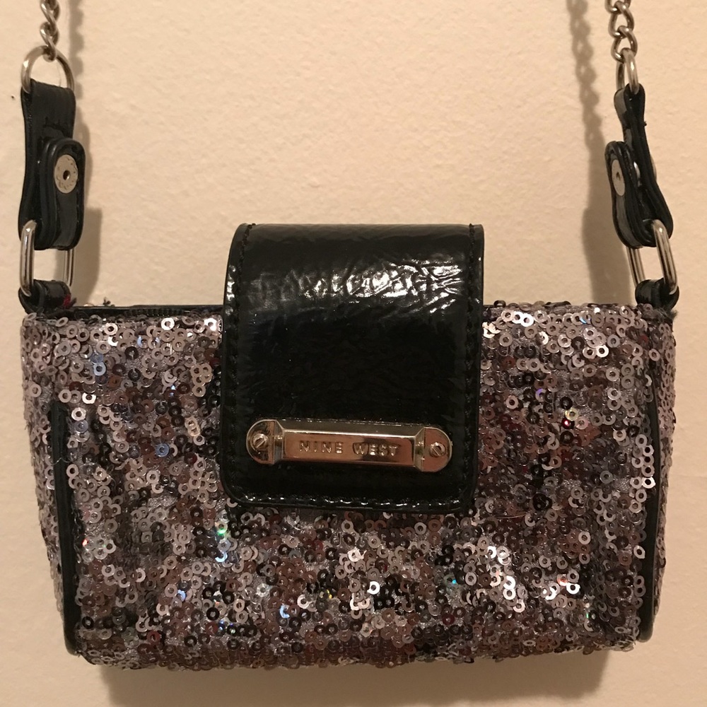 Nine West- Small- Over the shoulder-Sequined Purse